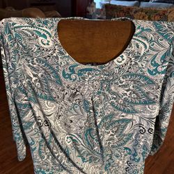 Liz Claiborne Blouse 3/4 Sleeve