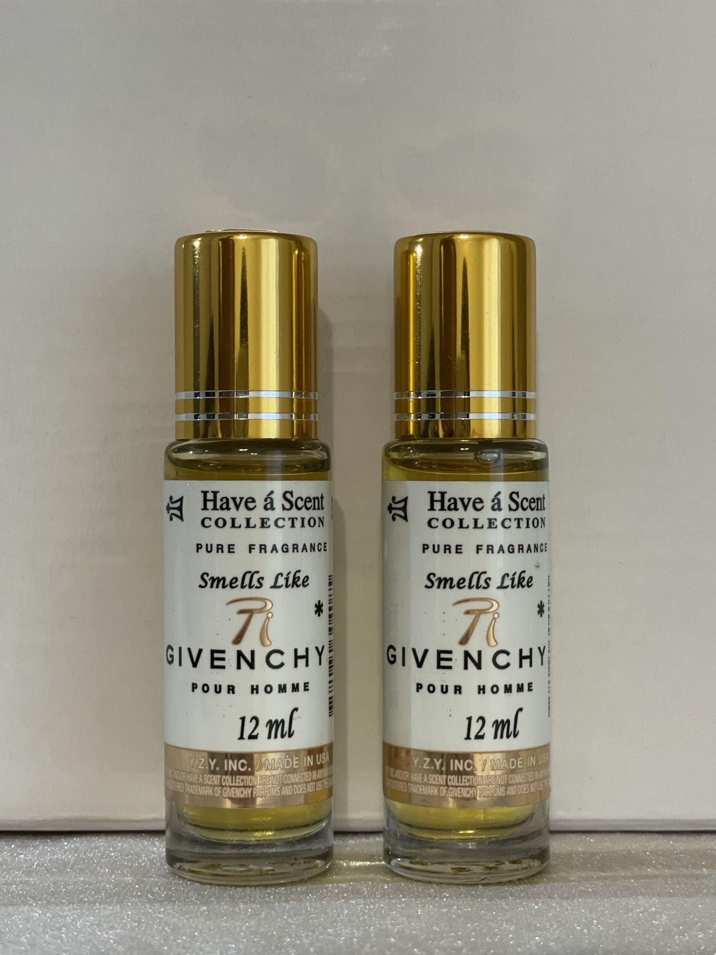 Givenchy Pacl Of 2 Men Perfume Oil Rollerball 