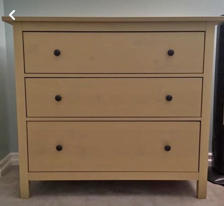 $150 - IKEA Hemnes 3-Drawer Dresser, Yellow Color, Excellent Condition!