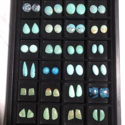 Beautifully Matched Turquoise Cabachon Pairs 32 Pairs 802 Carats 