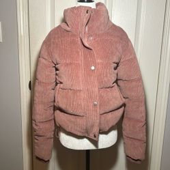 Women’s Corduroy Crop Puffer Jacket
