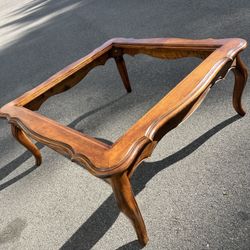 Wood And Glass Coffee Table 