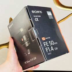 New In Box Sony FE 50mm f/1.4 GM Lens for Sony E SEL50F14GM