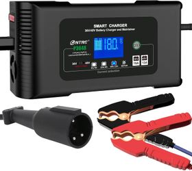 Battery Charger, 48V 13A and 36V 18A Trickle Battery Charger,48 Volt cart Golf Charger,for 48 Volt Club Golf Car,Lithium,LiFePO4,Lead-Acid AGM/Gel/SLA