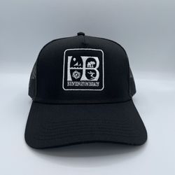Huntington Beach embroidered Trucker Hat.