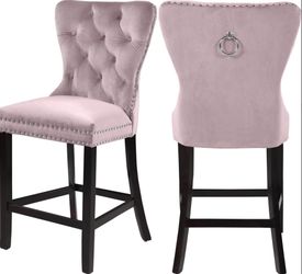Pink Velvet Stools