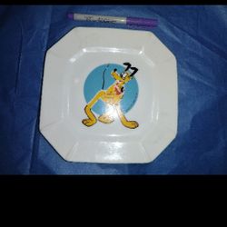 Plate Disney Pluto plate vintage single plate