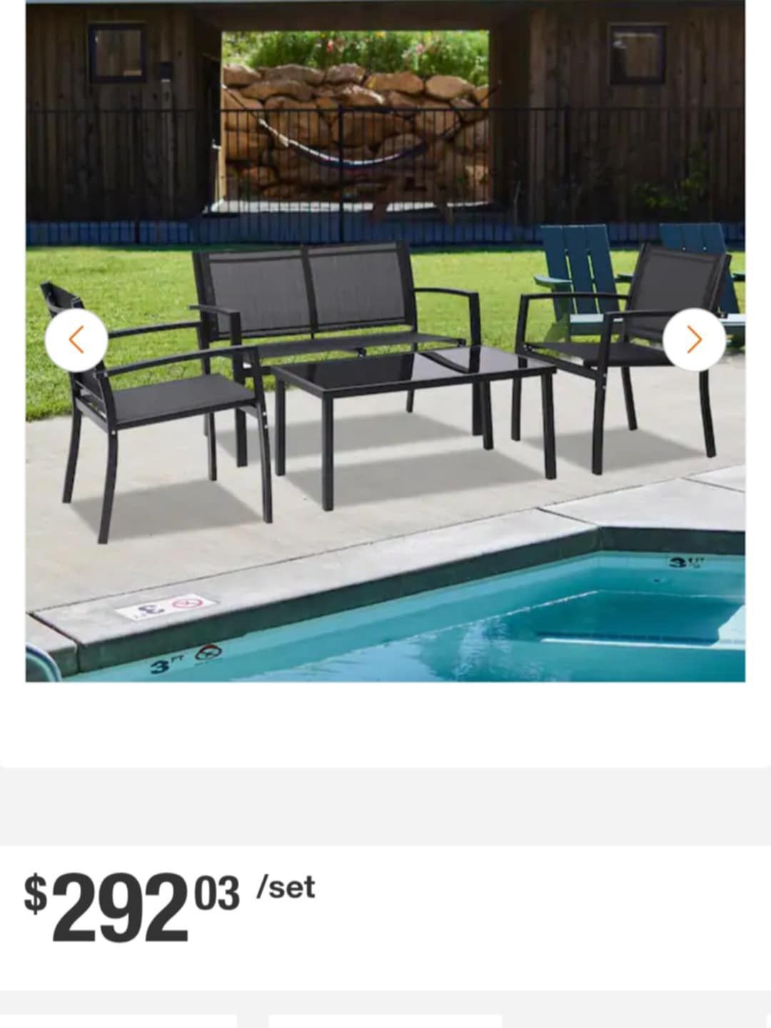 PATIO SET NEW