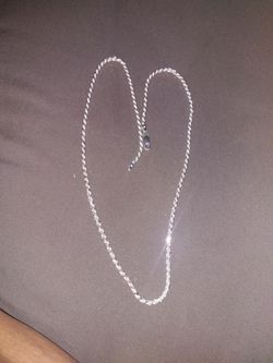 Rope Chain 22" Sterling Silver . 925