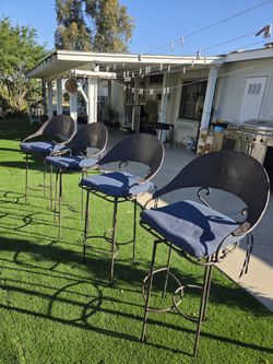 $150 OBO Vintage Wrought Iron Bar Stools 🪑 