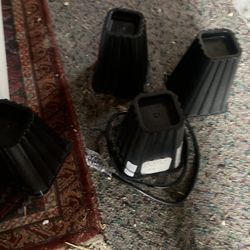 Bed Risers Powered with USB Charging Ports 