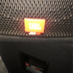 JBL JRX 100 Speakers With Their Holders