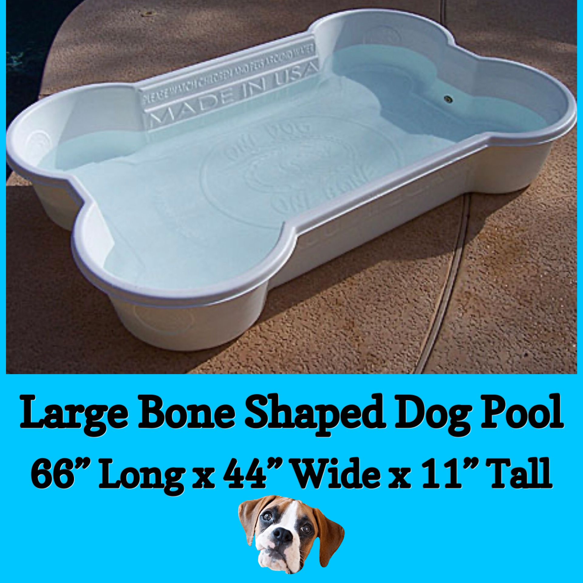 🦴 Large Bone Shaped Dog Pool