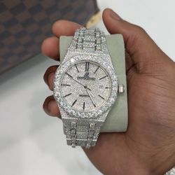 VVS Bust Down AP Watch – Iced Out Stainless Steel – Automatic