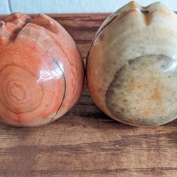 Real Hand Crafted Italian Alabaster Fruit..very Lifelike And Heavy