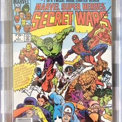 Marvel Super Heroes Secret Wars #1 Newsstand Edition CGC 9.2 WHITE PAGES 