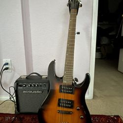 Electric guitar and amp 