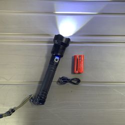 70000 Lumens Super Bright Rechargeable LED Flashlight