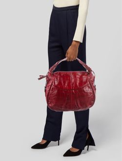 Designer, leather handbag