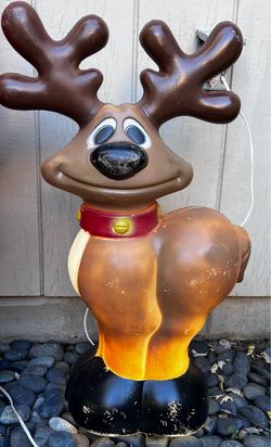 Vintage Reindeer blowmold - lights up
