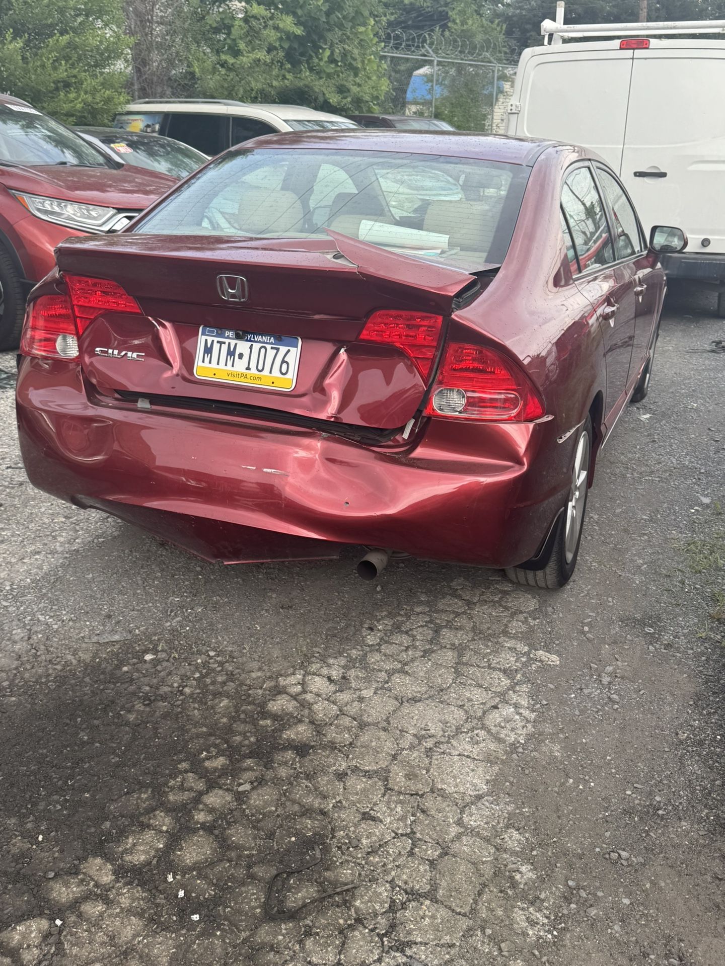 I have the trunk and the bumper.