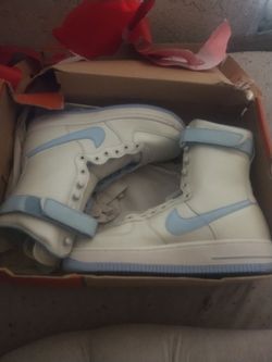 Nike Women's Air Force 1 6-Inch "Ice Blue" size 7