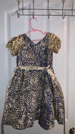 Gold and purple dress size 4