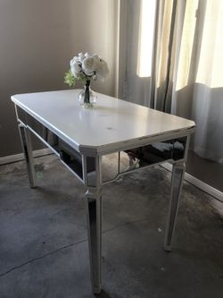 Rustic Mirrored Wood table Or Furniture