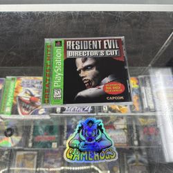 Resident Evil Directors Cut Ps1 $50 Gamehogs 11am-7pm