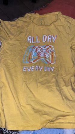 Kids Yellow Gaming Graphic T-Shirt