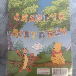 Winnie The Pooh Birthday Banner