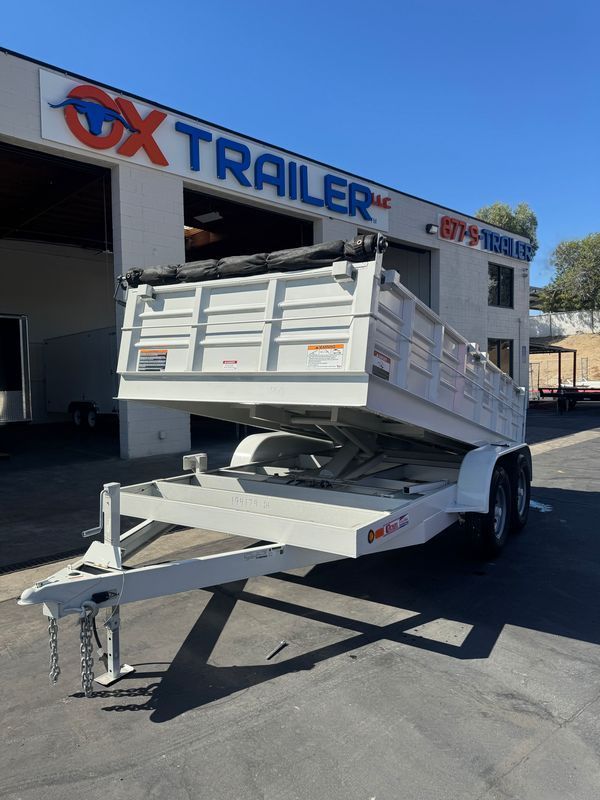 CARSON 7X14X2 DUMP TRAILER 12KGVWR