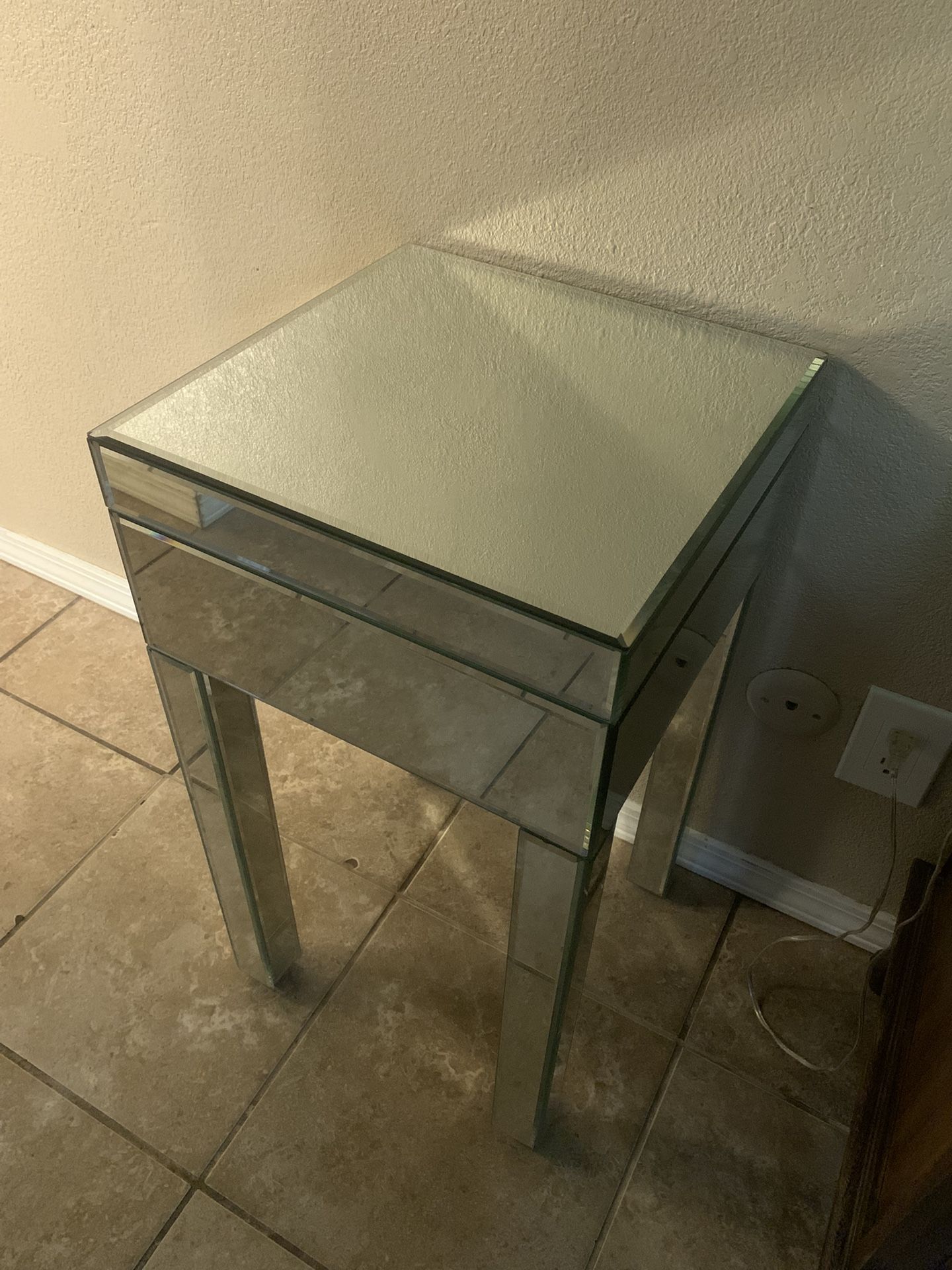 Glass End Table