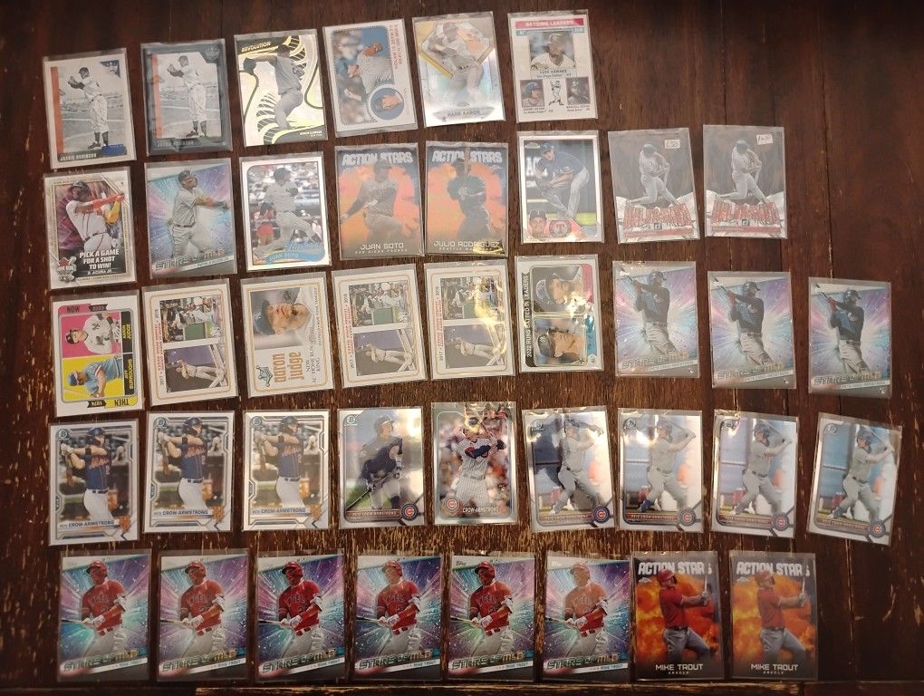 New Baseball Card Lot , Hofs, All Stars , Rookies!! 40 Card Lot