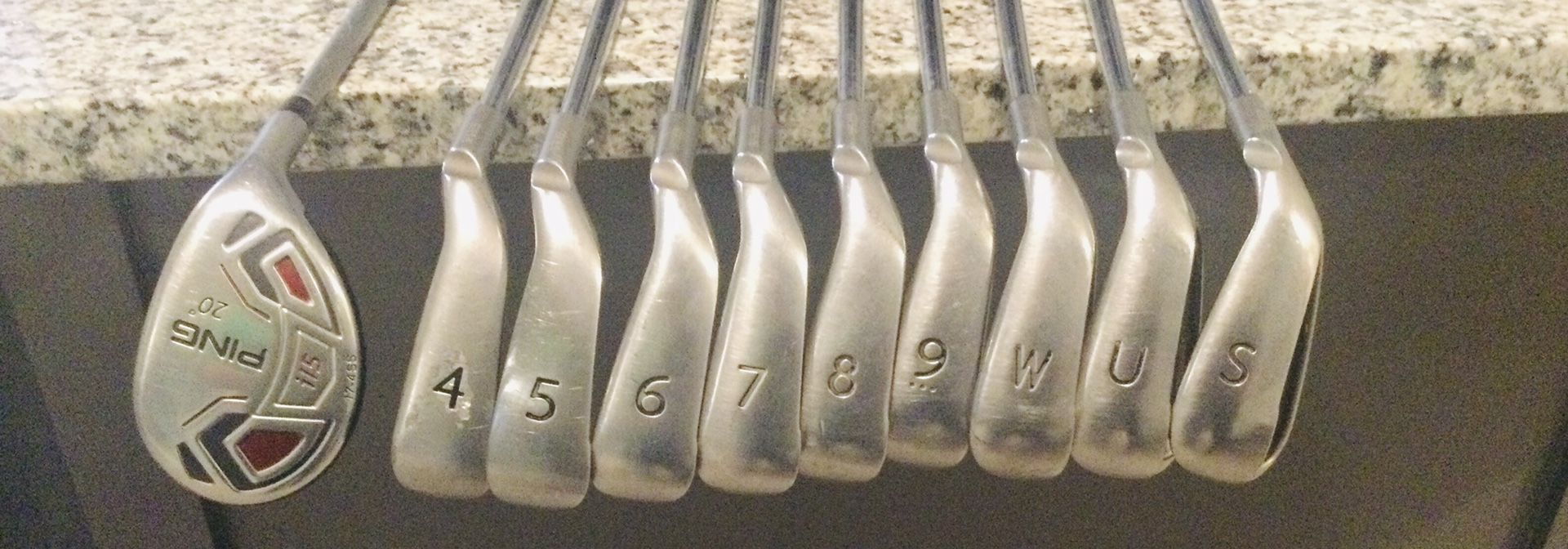 Ping G15 Irons 4 - SW Black Dot with Recoil Shafts