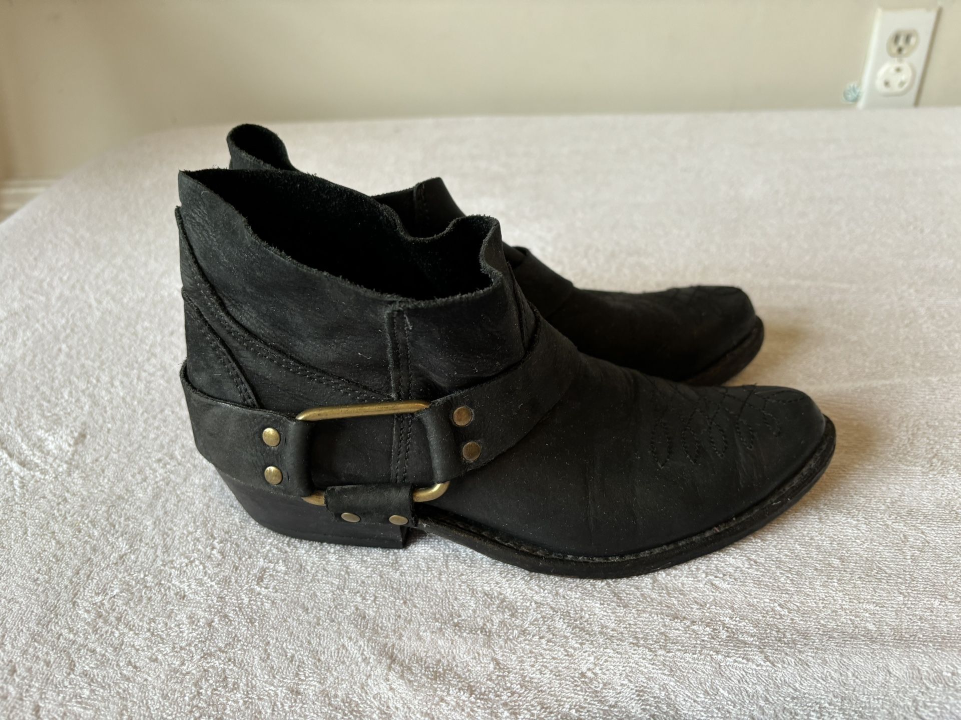 Anine Bing Black Leather Boots