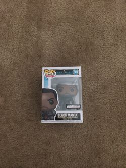 Black manta pop hero toy. Never opened