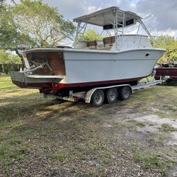 Boat Hull For Sale 30 Ft With Trailer “No Motors
