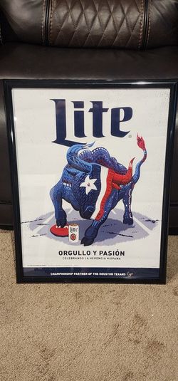 Houston Texans Miller Lite Poster