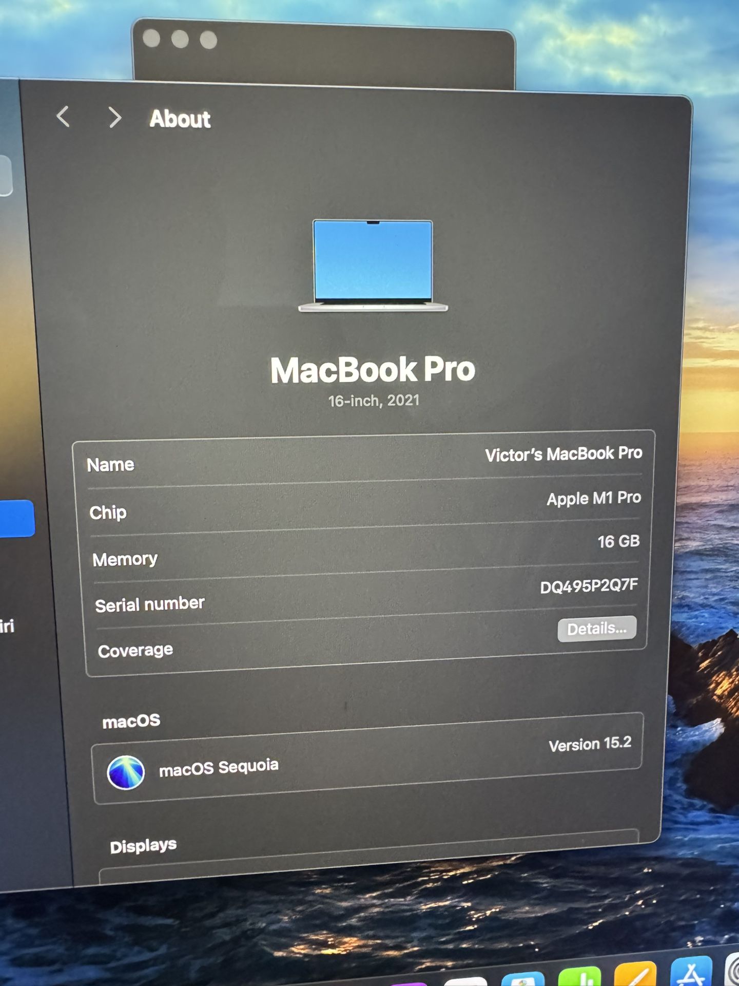 MacBook Pro M1 Pro Chip
