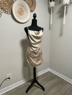 Satin Floral Mini Slip Dress