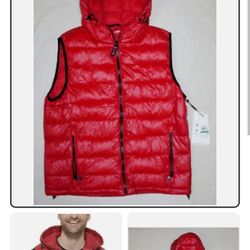 Calvin Klein Shiny Men's Red  Vest 