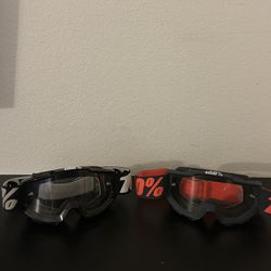 2 100% goggles