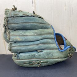 Vintage Rawlings GJ94 Bobby Tolan Deep Well Pocket Blue Baseball Glove