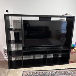 Vizio 55 Inch TV With Ikea Stand 