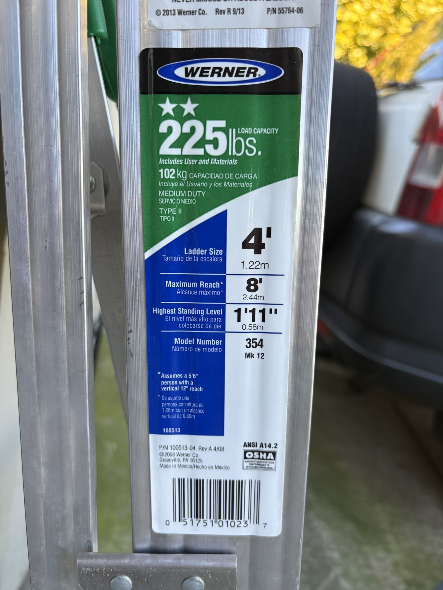 4’ Aluminum A-frame Ladder