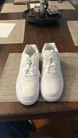 Nike Women’s Eberno Low ‘Triple White Shoes”