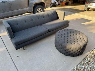 CB2 Couch and Ottoman