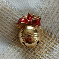 Estee Lauder Beautiful Solid Perfume Compact Jingle Bell  Holiday 2007