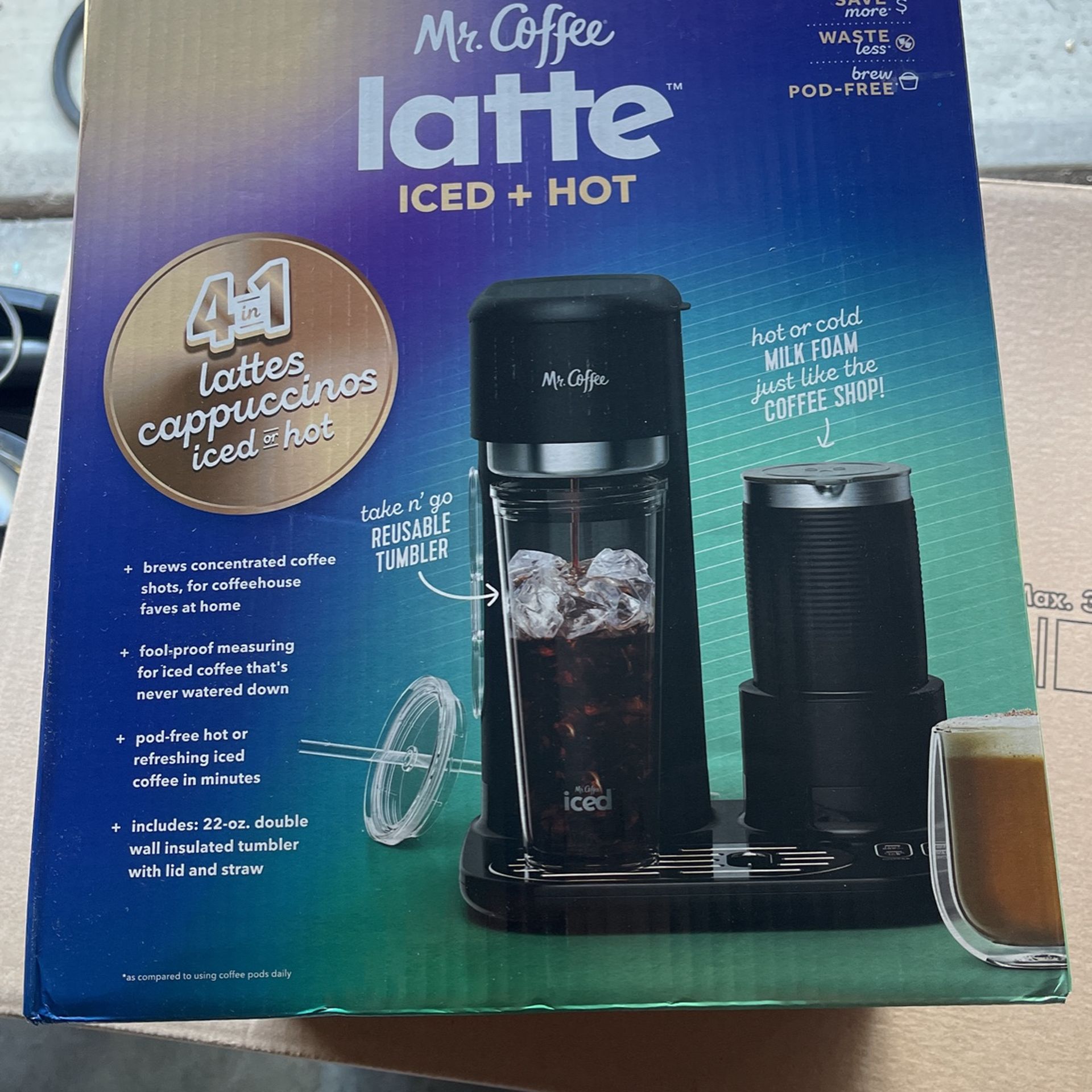 Mr Coffee Latte iced & Hot